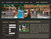 Tablet Screenshot of holiday-motel.com
